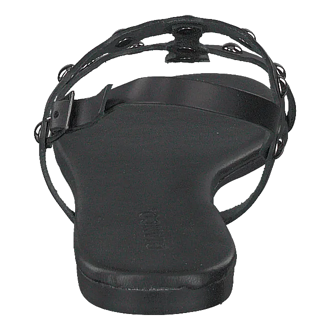 BIANCO SCHOENEN BITT LEATHER STUDS SANDAL 100  BLACK