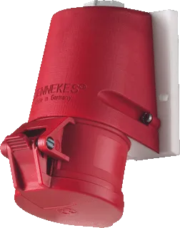 CEEWANDCONTACTDOOS MENN CEE WCD 4P 32A 400V TWIN