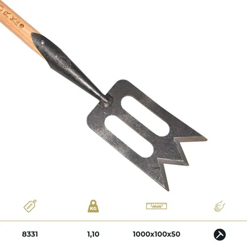 De Wit Midispork 100cm gesmeed staal