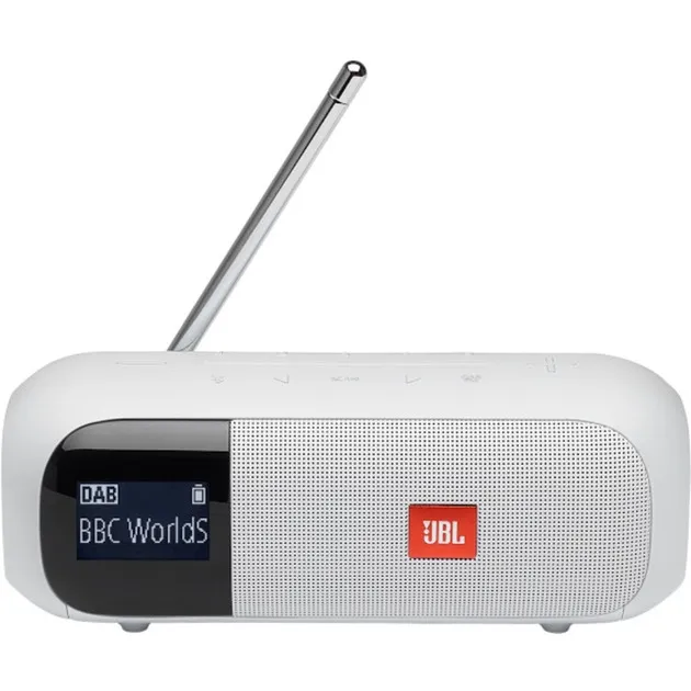 JBL TUNER 2 RADIO (WIT, BLUETOOTH 4.2, FM, DAB+, IPX7WATERPROOF)