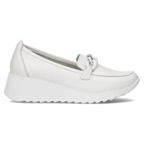 Leren schoenen Filippo DP3632 / 22 Wh wit