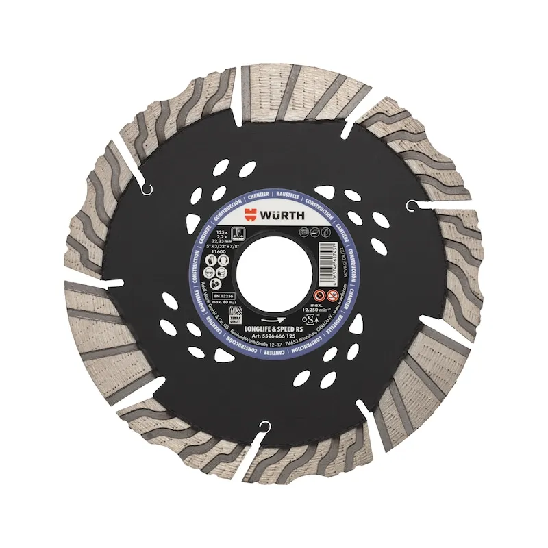 Longlife & Speed RS diamantslijpschijf bouw