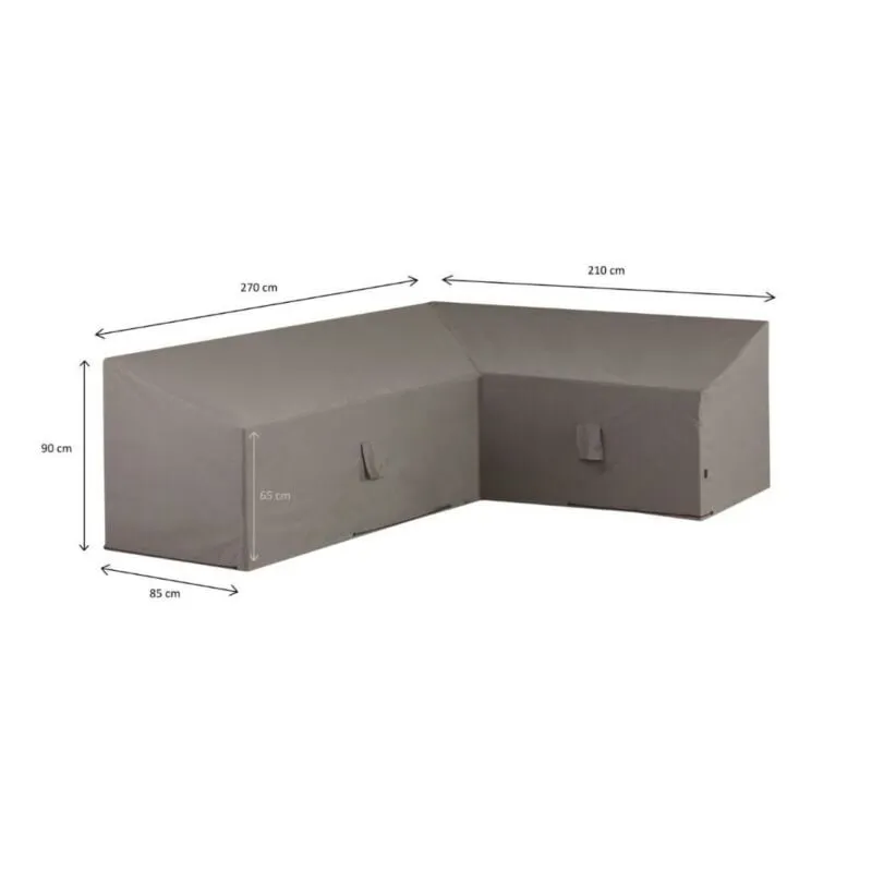 LOUNGESETHOES GRIJS 270 X 210 X 90 CM  MADISON