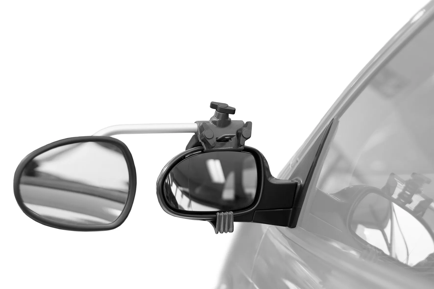Repusel Caravanspiegels ALUFOR – vlak glas – lange arm