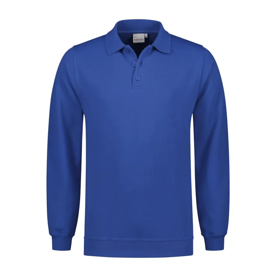 SANTINO Polosweater Robin Royal Blue maat M