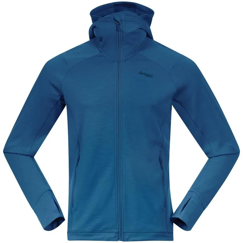 Vest Bergans Men Ulstein Wool Hood North Sea Blue