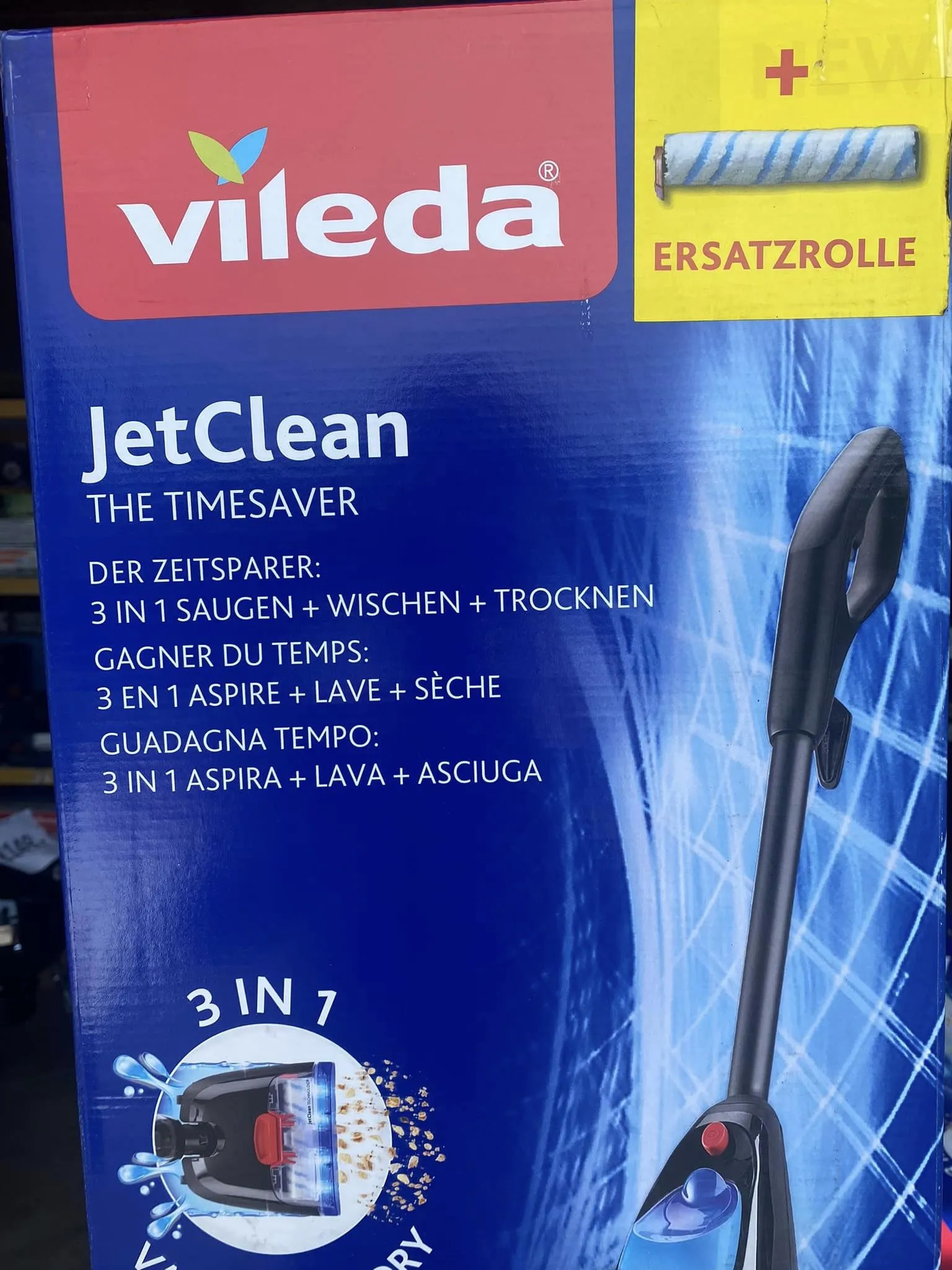 Vileda JetClean 3in1 – Stofzuiger en Vloereiniger