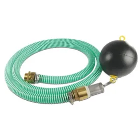 Zuigset met drijver 1 inch wartel binnendraad 6bar 2m met slang